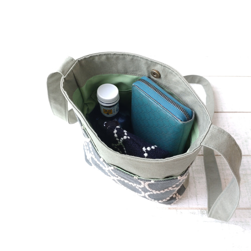 ミナペルホネン タンバリン[グリーン]とピスタチオグリーン ショルダー