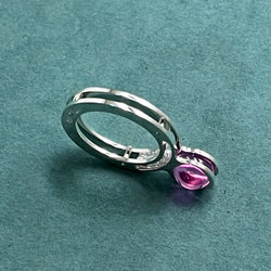 Pink Sapphire and Rolling Pearls Ring (Order Production) 8枚目の画像