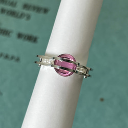 Pink Sapphire and Rolling Pearls Ring (Order Production) 4枚目の画像