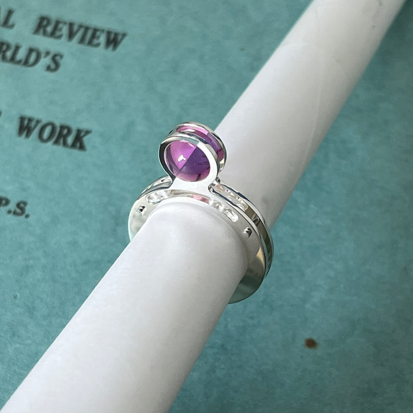 Pink Sapphire and Rolling Pearls Ring (Order Production) 1枚目の画像