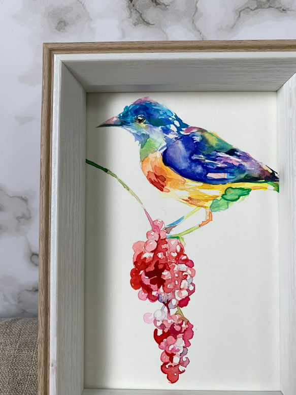 いろどりちゃん の水彩画原画額入り