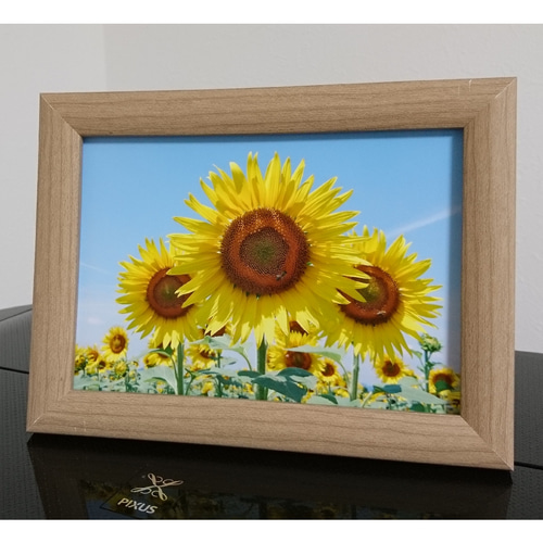 笑顔 「ひまわり」 「花のある暮らし」 2L判サイズ光沢写真横 写真のみ