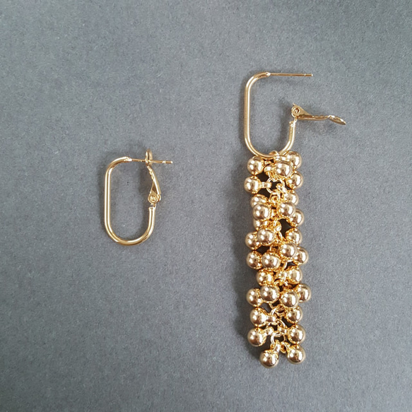 [2pcs] Small オーバルピアス サージカルステンレス ポスト  ニッケルフリー 7枚目の画像