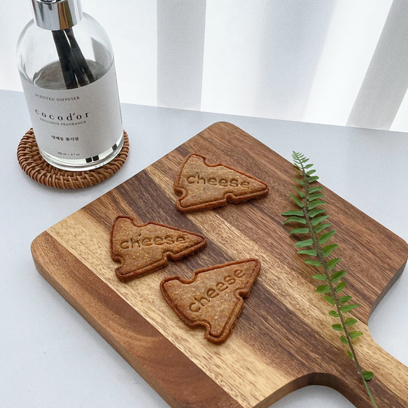 チーズレタリングクッキー型・クッキーカッターセット/ピースチーズ形