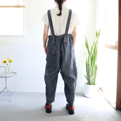 linen chino salopette 10枚目の画像