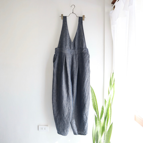 linen chino salopette オールインワン・サロペット ma'ona 通販