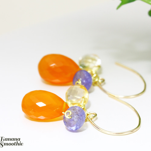 3つのカラーでHAPPYに カーネリアン × シトリン × タンザナイト 14kgf