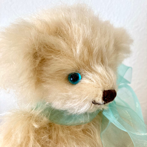 アクアマリンの瞳のテディベア 24cm ぬいぐるみ sanatio 通販｜Creema 