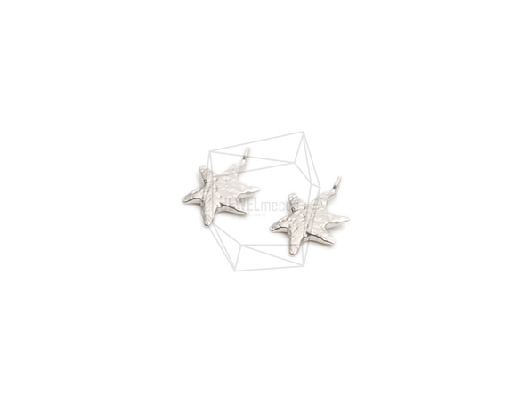 PDT-2610-MR【2個入り】ヒトデペンダント,starfish Pendant/ 8.3mm x 13.6mm 2枚目の画像
