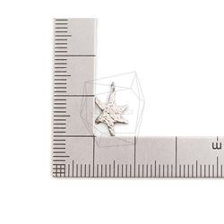 PDT-2610-MR【2個入り】ヒトデペンダント,starfish Pendant/ 8.3mm x 13.6mm 5枚目の画像