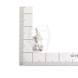 PDT-2611-MR【2個入り】ネコペンダント,Cat Pendant/ 8.3mmx18.7mm 5枚目の画像