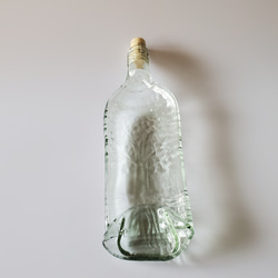 ボトルプレス皿 カーブ コルク クリア Re-glass リグラス 4枚目の画像