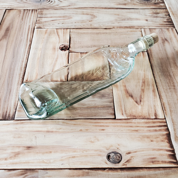 ボトルプレス皿 カーブ コルク クリア Re-glass リグラス 7枚目の画像