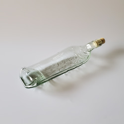 ボトルプレス皿 カーブ コルク クリア Re-glass リグラス 2枚目の画像