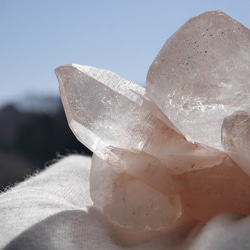 天然石マニカラン水晶クラスター 約198g 約最大幅82mm(ヒマラヤ山脈産)鉱物原石[mkq-220715-01] 4枚目の画像