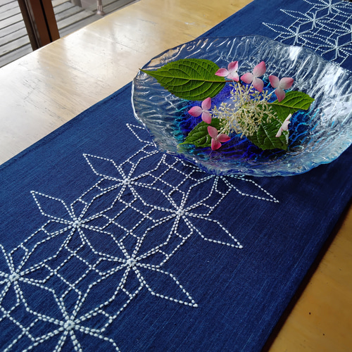 刺し子テーブルランナーついに完成！ | 日々のこと