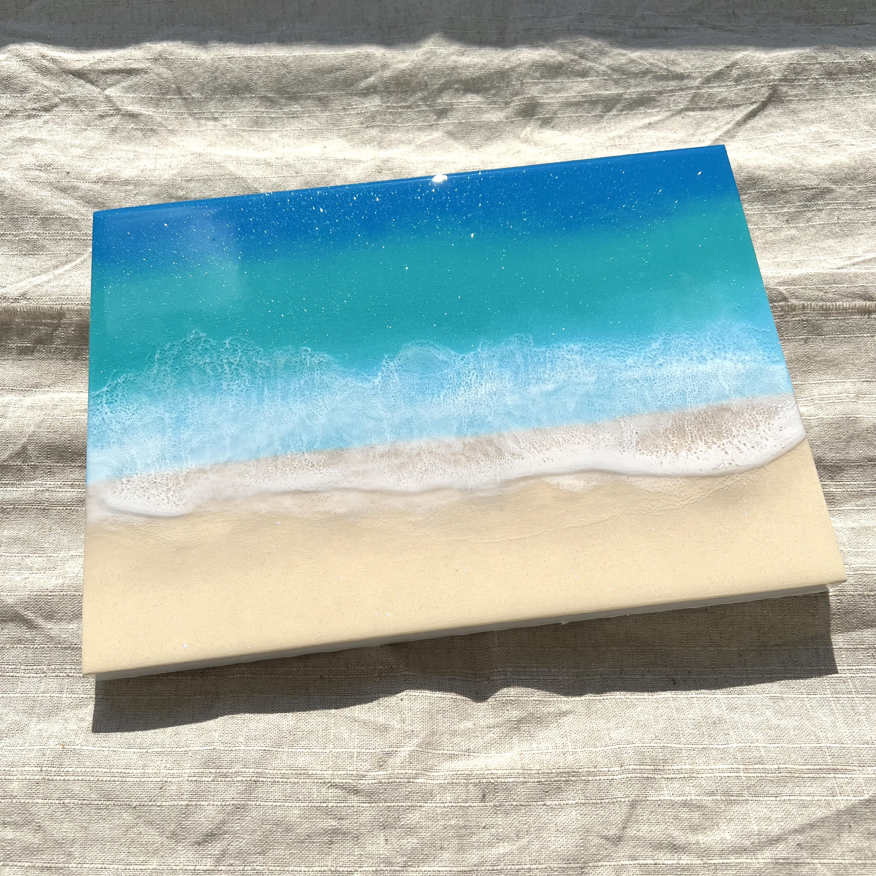 レジンアート　海アート　インテリア　壁掛け　オーシャンアート レジンアート BIGパネル 海アート オーシャンアート 縦、横兼用