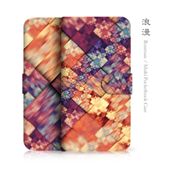 Android対応｜浪漫 - 和風 手帳型スマホケース / ドア式 1枚目の画像