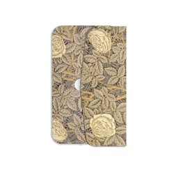 [使用高清影像的莫里斯圖案的最大選擇] [三折筆記本智慧型手機保護殼] William Morris Rose 第2張的照片