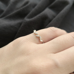 Leaf pinky RING / SV925 ≪送料無料≫ KY-013 9枚目の画像