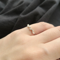 Leaf pinky RING / SV925 ≪送料無料≫ KY-013 8枚目の画像