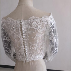 Bolero Elegant Bride 包扣長袖 第5張的照片