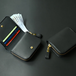 Personalized Wallet ( Custom Name ) - Gentle Black 1枚目の画像