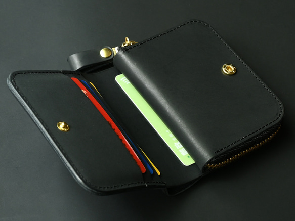 Personalized Wallet ( Custom Name ) - Gentle Black 6枚目の画像