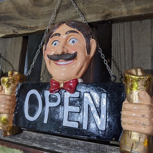 カットハウス 立掛け式 看板(黒板) 理容室の看板 オープン カットハウス 立掛け式 看板(黒板) 理容室の看板 オープン
