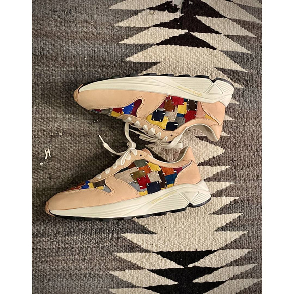 Sweet Villians M1234 Multi Colored Cowhide Scraps Sneaker 第2張的照片