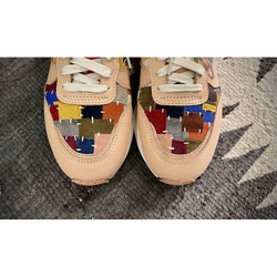 Sweet Villians M1234 Multi Colored Cowhide Scraps Sneaker 第3張的照片