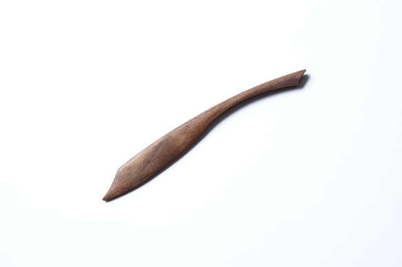 木製黃油刀（胡桃木）A036-0 第2張的照片
