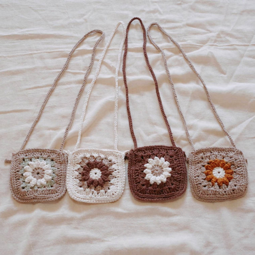 モチーフ編みのポシェット 雑貨・その他 teineini .amu 通販 14293592