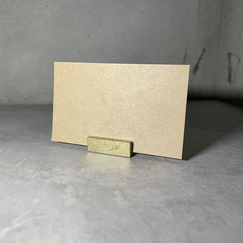 真鍮カードスタンド 真鍮 カードスタンド 20個入 ゴールド BRASS ブラス | 小さな箱