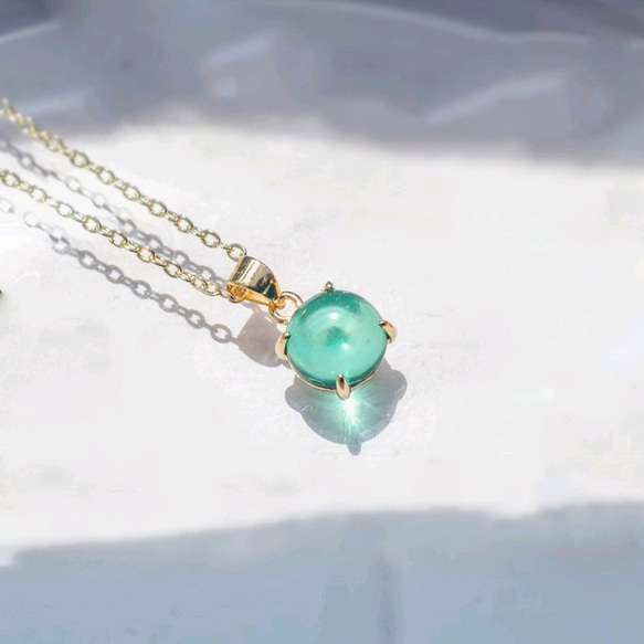 再販】『幸せを呼び込む』バルティックアンバーグリーンカラー  