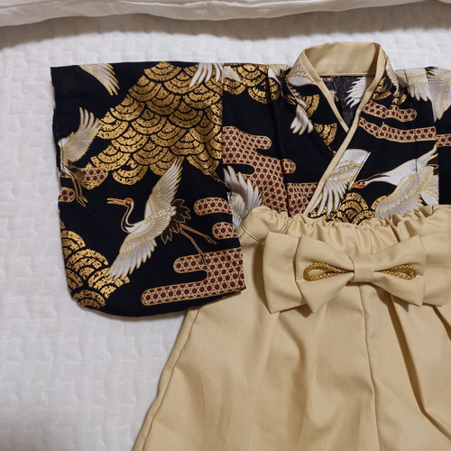 ベビー袴 袴 60~70サイズ ハンドメイド お食い初め 100日祝い こどもの