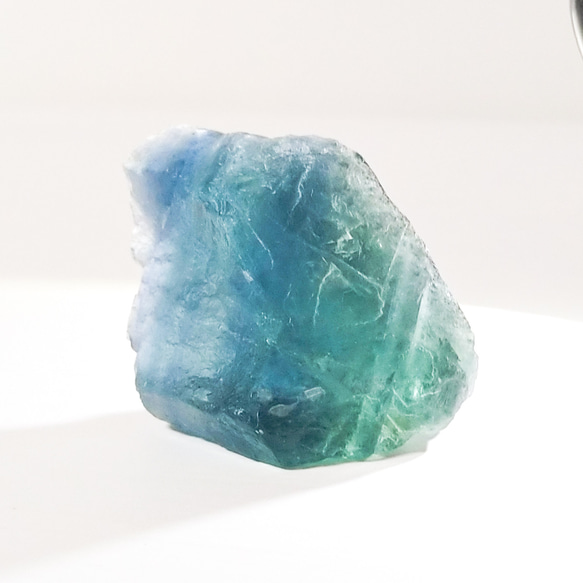 山型 蛍石 フローライト Fluorite 鉱物 原石 鉱石 天然石 ブルー&グリーン グラデーション 01994 10枚目の画像
