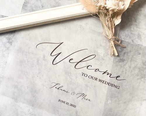 ウェルカムボード 結婚式 ウェディング クリアポスター a4 a3 シンプル