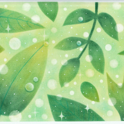 パステル原画「Gentle green」 4枚目の画像