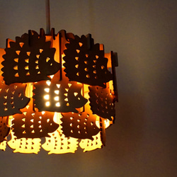 「はりねずみズ」木製ペンダントライト 照明　おしゃれ　かわいい　北欧 5枚目の画像