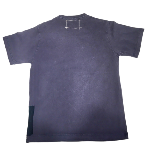 ビンテージ藍染襤褸 パッチワーク Tシャツ Size0(S) 7枚目の画像