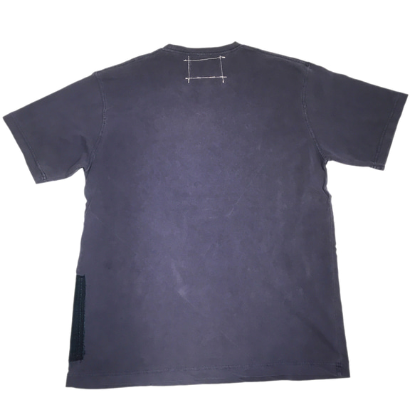 ビンテージ藍染襤褸 パッチワーク Tシャツ Size2(L) 6枚目の画像