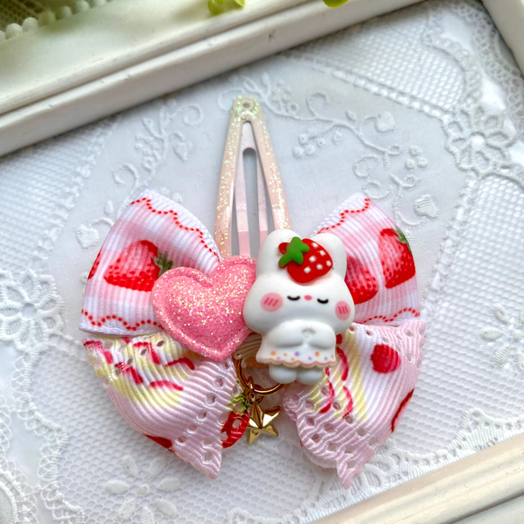 さくらんぼうさぎ☆5センチパッチンピン