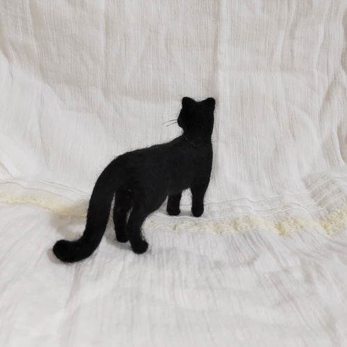 羊毛フェルト】ミニミニ黒猫☆ 羊毛フェルト パステルミケ 通販