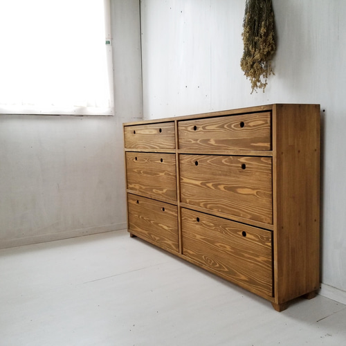 木製の小引き出し A4サイス・3段 ネームプレート ☆セミオーダー可!☆ 棚 木製の小引き出し A4サイス・3段 ネームプレート ☆セミオーダー可!☆ 棚