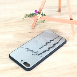 めずらしいお花★スマホケース 強化ガラスケース《ネジバナ ネジリソウ》iPhoneケース　かわいい　おしゃれ　上品 3枚目の画像