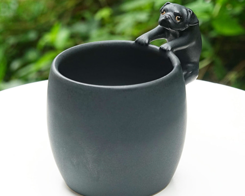 黒パグ マグカップ マグカップ セラミミック 通販 14296859
