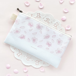 桜 ペンケース メイクポーチ 化粧ポーチ 文房具 ふでばこ