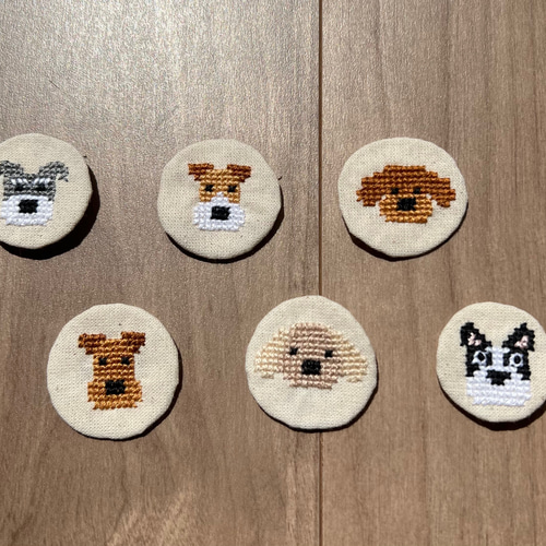 受注製作】わんちゃん刺繍入りポケットティッシュケース♡ （無地の