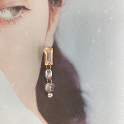Prana gem drops ✴︎シトリン ✴︎アクアマリン✴︎ジルコニア✴︎k14gf ピアス 14枚目の画像